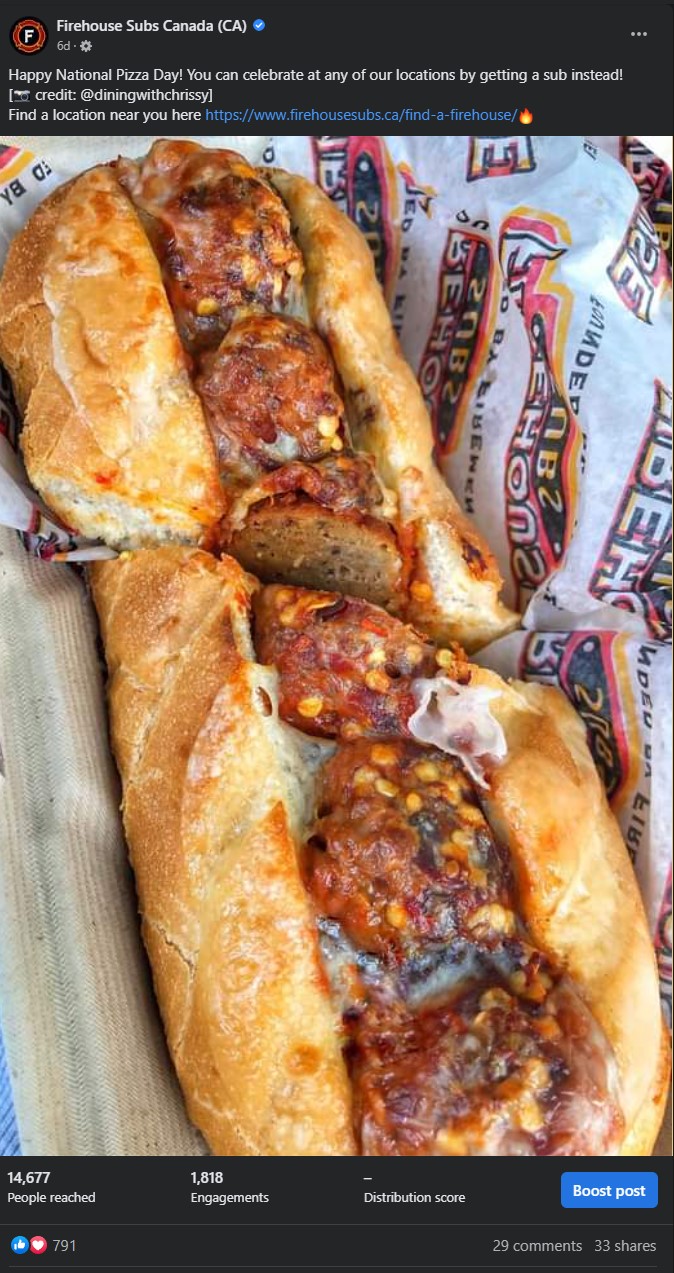 National Pizza Day for Facebook